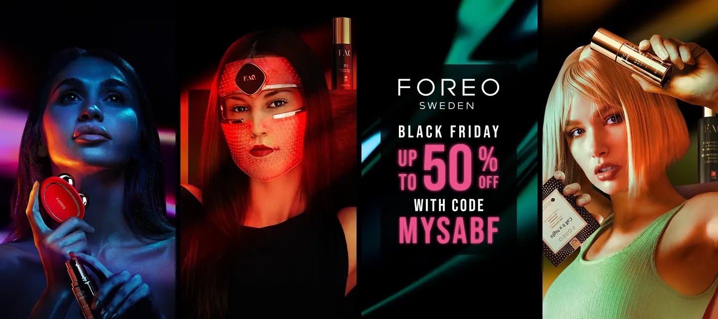 FOREO Black Friday Deals 2025 with up to 50% off